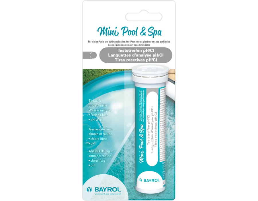 Mini Pool &amp; Spa Teststreifen pH/Chlor