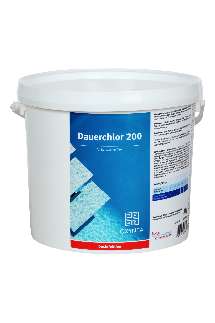 R&#252;egg Dauerchlor 200 3.0 kg Tabl. 200 g