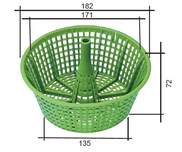 MTS Skimmerkorb oliv zu Skimmer V20